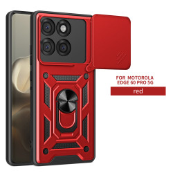 For Motorola Edge 60 Pro Case With Slide Lens Cover Edge 60 Fusion 50 Pro 50 Fusion 50 Neo Rotating Ring Shockproof Stand Holder Phone Case