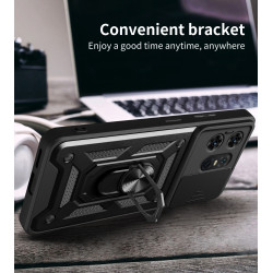 For Motorola Edge 50 Pro Case With Slide Lens Cover Edge 50 Fusion 50 Neo 50 5G 40 50 Pro Rotating Ring Shockproof Stand Holder Phone Case