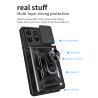 For Motorola Edge 50 Pro Case With Slide Lens Cover Edge 50 Fusion 50 Neo 50 5G 40 50 Pro Rotating Ring Shockproof Stand Holder Phone Case
