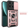 For Motorola Edge 50 Pro Case With Slide Lens Cover Edge 50 Fusion 50 Neo 50 5G 40 50 Pro Rotating Ring Shockproof Stand Holder Phone Case