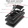 For Oppo A5 Pro 5G Case With Slide Lens Cover A3x 4G A3 4G Rotating Ring Shockproof Stand Holder Phone Case