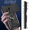 For Oppo F29 Pro Case With Slide Lens Cover F29 Rotating Ring Shockproof Stand Holder Phone Case