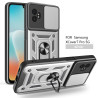 For Samsung Galaxy XCover7 Pro Case With Slide Lens Cover Rotating Ring Shockproof Stand Holder Phone Case