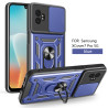 For Samsung Galaxy XCover7 Pro Case With Slide Lens Cover Rotating Ring Shockproof Stand Holder Phone Case