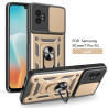 For Samsung Galaxy XCover7 Pro Case With Slide Lens Cover Rotating Ring Shockproof Stand Holder Phone Case