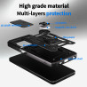 For Oppo A5 5G Case With Slide Lens Cover A5 Pro 5G A3 4G A3X 4G Rotating Ring Shockproof Stand Holder Phone Case