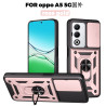 For Oppo A5 5G Case With Slide Lens Cover A5 Pro 5G A3 4G A3X 4G Rotating Ring Shockproof Stand Holder Phone Case