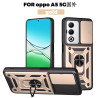 For Oppo A5 5G Case With Slide Lens Cover A5 Pro 5G A3 4G A3X 4G Rotating Ring Shockproof Stand Holder Phone Case