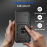For Xiaomi Redmi K80 Pro 5G Case With Slide Lens Cover Redmi K80 5G K70 Pro K70E 5G Ring Shockproof Stand Holder Phone Case
