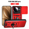 For Xiaomi Redmi K80 Pro 5G Case With Slide Lens Cover Redmi K80 5G K70 Pro K70E 5G Ring Shockproof Stand Holder Phone Case