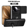For Xiaomi Redmi K80 Pro 5G Case With Slide Lens Cover Redmi K80 5G K70 Pro K70E 5G Ring Shockproof Stand Holder Phone Case