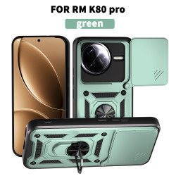 For Xiaomi Redmi K80 Pro 5G Case With Slide Lens Cover Redmi K80 5G K70 Pro K70E 5G Ring Shockproof Stand Holder Phone Case