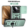 For Xiaomi Redmi K80 Pro 5G Case With Slide Lens Cover Redmi K80 5G K70 Pro K70E 5G Ring Shockproof Stand Holder Phone Case