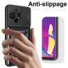 For TCL 50 XL Case With Slide Lens Cover Rotating 50SE 40SE4G Ring Shockproof Stand Holder Phone Case