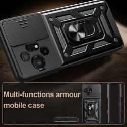 For TCL 50 XL Case With Slide Lens Cover Rotating 50SE 40SE4G Ring Shockproof Stand Holder Phone Case