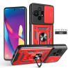 For TCL 50 XL Case With Slide Lens Cover Rotating 50SE 40SE4G Ring Shockproof Stand Holder Phone Case