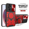 Case For Honor 200 Pro 200Smart 200Lite Magnetic Slide Camera Protection Play60Plus Magic765Pro Cover 360 Rotate Kickstand Armor