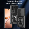 For itel S25 Ultra 4G Case With Slide Lens Cover Rotating S25 4G S24 Ring Shockproof Stand Holder Phone Case