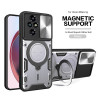 Case For Honor 200 Pro 200Smart 200Lite Magnetic Slide Camera Protection Play60Plus Magic765Pro Cover 360 Rotate Kickstand Armor