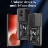 For itel S25 4G Case With Slide Lens Cover Rotating S25 Ultra 4G S24 Ring Shockproof Stand Holder Phone Case