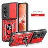 For itel S25 4G Case With Slide Lens Cover Rotating S25 Ultra 4G S24 Ring Shockproof Stand Holder Phone Case