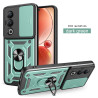 For itel S25 4G Case With Slide Lens Cover Rotating S25 Ultra 4G S24 Ring Shockproof Stand Holder Phone Case