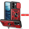 For OnePlus 13s Case With Slide Lens Cover 13T 13 13R 12 12R 5G Ring Shockproof Stand Holder Phone Case