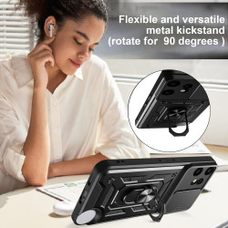 For Nothing CMF Phone 2 Pro Case With Slide Lens Cover Ring Shockproof Stand Holder Phone Case