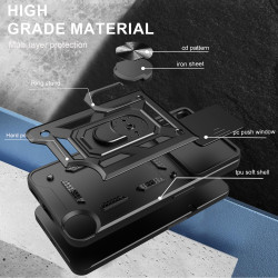 For Nothing CMF Phone 2 Pro Case With Slide Lens Cover Ring Shockproof Stand Holder Phone Case