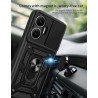 For Xiaomi Redmi Turbo 4 Pro Case With Slide Lens Cover Redmi Turbo 3 4G Ring Shockproof Stand Holder Phone Case