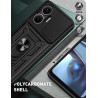For Xiaomi Redmi Turbo 4 Pro Case With Slide Lens Cover Redmi Turbo 3 4G Ring Shockproof Stand Holder Phone Case