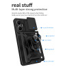 For Xiaomi Redmi Turbo 4 Pro Case With Slide Lens Cover Redmi Turbo 3 4G Ring Shockproof Stand Holder Phone Case
