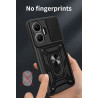 For Xiaomi Redmi Turbo 4 Pro Case With Slide Lens Cover Redmi Turbo 3 4G Ring Shockproof Stand Holder Phone Case