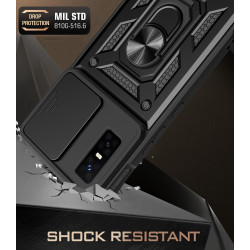 For Infinix GT 30 Pro Case With Slide Lens Cover GT 20 Pro Ring Shockproof Stand Holder Phone Case