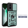 For Infinix GT 30 Pro Case With Slide Lens Cover GT 20 Pro Ring Shockproof Stand Holder Phone Case
