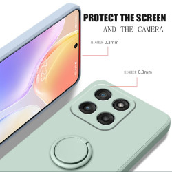 Case For Motorola Edge 60 Liquid Silicone Ring Holder Soft Phone Cover for Edge 60s 50Neo 60 50Fusion 50 Pro Shockproof Back Fundas