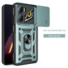 For ZTE nubia NEO 3 5G Case With Slide Lens Cover Ring Shockproof Stand Holder Phone Case