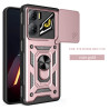 For ZTE nubia NEO 3 5G Case With Slide Lens Cover Ring Shockproof Stand Holder Phone Case