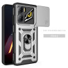For ZTE nubia NEO 3 5G Case With Slide Lens Cover Ring Shockproof Stand Holder Phone Case