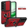 For Realme C71 Case With Slide Lens Cover Ring Shockproof Stand Holder Phone Case