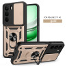 For Realme C71 Case With Slide Lens Cover Ring Shockproof Stand Holder Phone Case