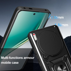 For Tecno Camon 40 Premier Case With Slide Lens Cover Camon 40 Pro 4G 40 4G 30 Premier 5G 30S 30Pro Ring Shockproof Stand Holder Phone Case