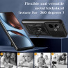 FFor Realme GT 7 Case With Slide Lens Cover GT 6T 5G Ring Shockproof Stand Holder Phone Case