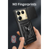 For Infinix Note 40 5G Case With Slide Lens Cover Note40Pro 30Pro 30i Ring Shockproof Stand Holder Phone Case
