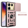 For Infinix Note 40 5G Case With Slide Lens Cover Note40Pro 30Pro 30i Ring Shockproof Stand Holder Phone Case