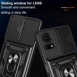 For TCL 50 LE Case With Slide Lens Cover 50SE 40SE 4G Ring Shockproof Stand Holder Phone Case