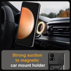 For TCL 50 LE Case With Slide Lens Cover 50SE 40SE 4G Ring Shockproof Stand Holder Phone Case