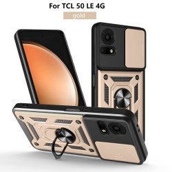 For TCL 50 LE Case With Slide Lens Cover 50SE 40SE 4G Ring Shockproof Stand Holder Phone Case