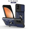 For TCL 50 LE Case With Slide Lens Cover 50SE 40SE 4G Ring Shockproof Stand Holder Phone Case