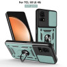 For TCL 50 LE Case With Slide Lens Cover 50SE 40SE 4G Ring Shockproof Stand Holder Phone Case